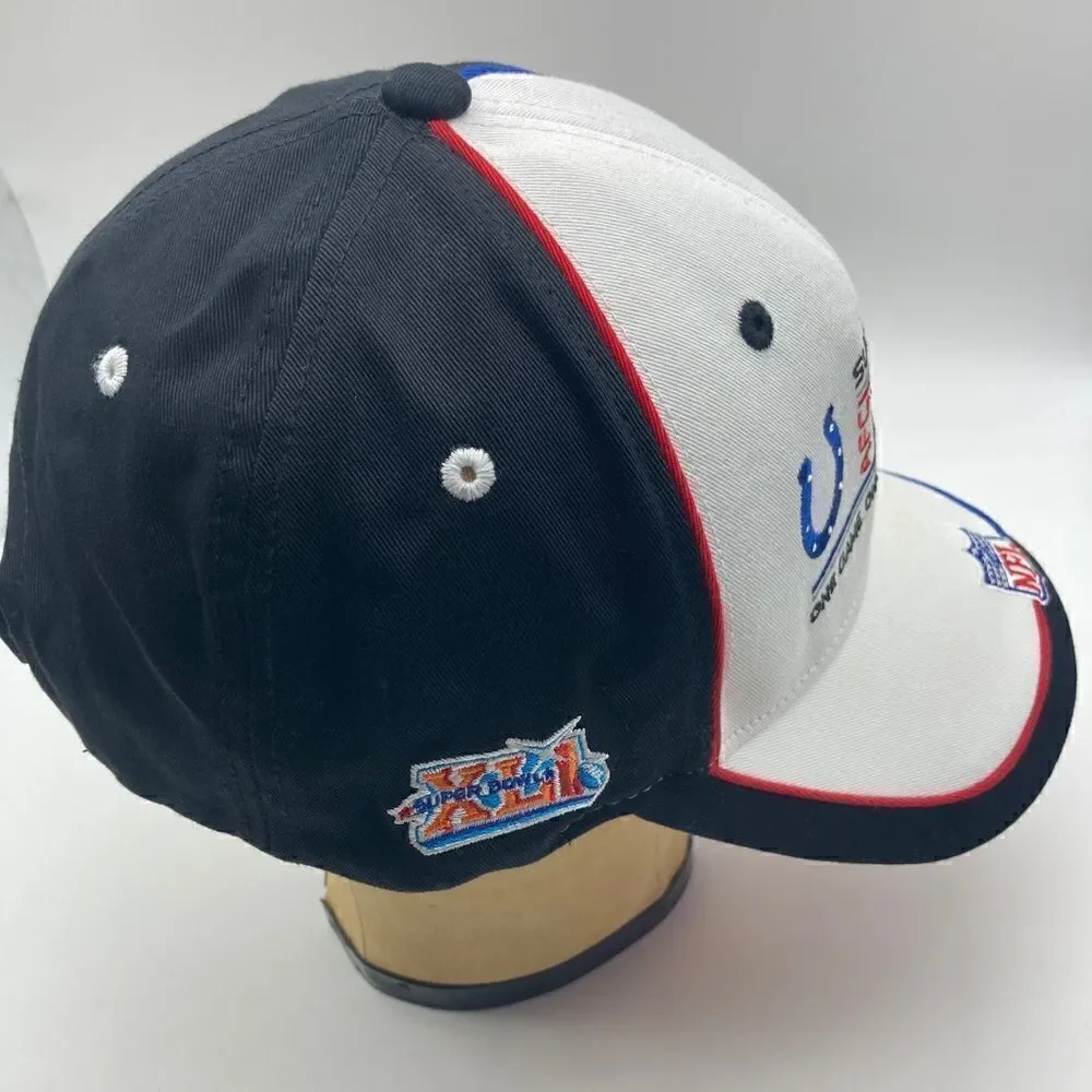 NWT NFL Super Bowl XLI Colts Bears Mens Baseball White/Black Cap